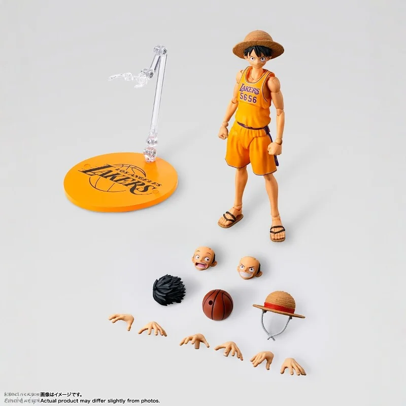 Pre-Order Bandai S.H.Figuarts One Piece X NBA Monkey D. Luffy Los Angeles Lakers Ver. Action Figure view 5
