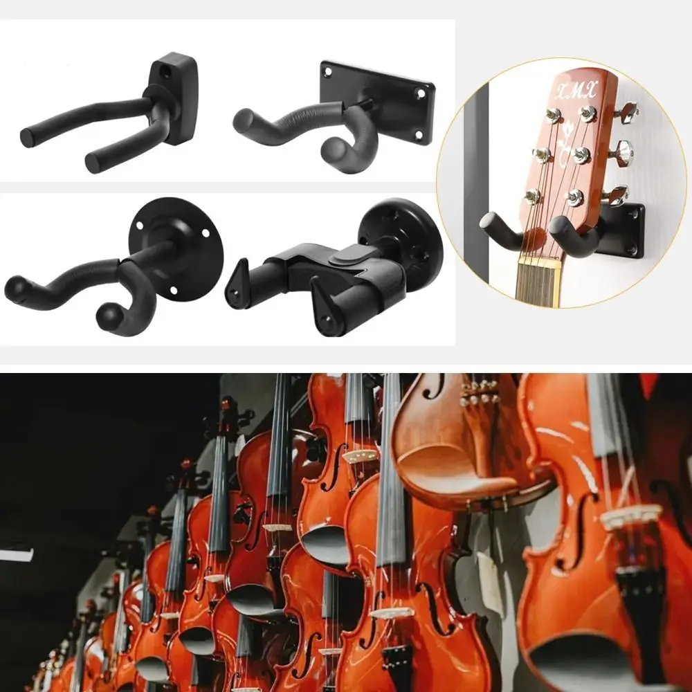 

Wall Mount Guitar Hanger Non-slip Metal Guitar Display Rack Instrument Accessories Guitar Holder Stand
