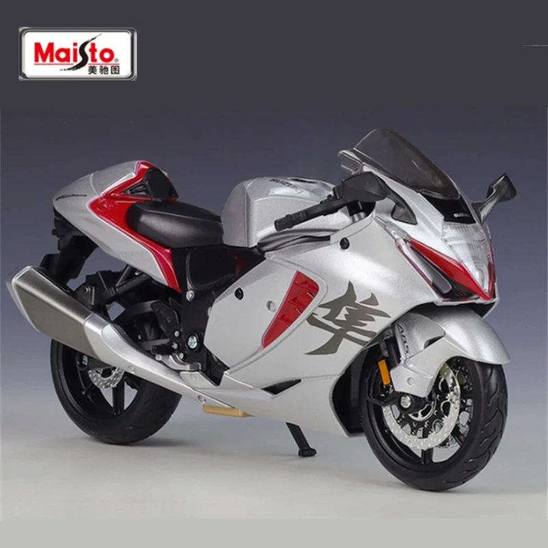 Maisto 1:12 SUZUKI 2022 Hayabusa Alloy Racing Motorcycle Model Diecasts Metal Street Sports Motorcycle Model Gifts Toys Boys