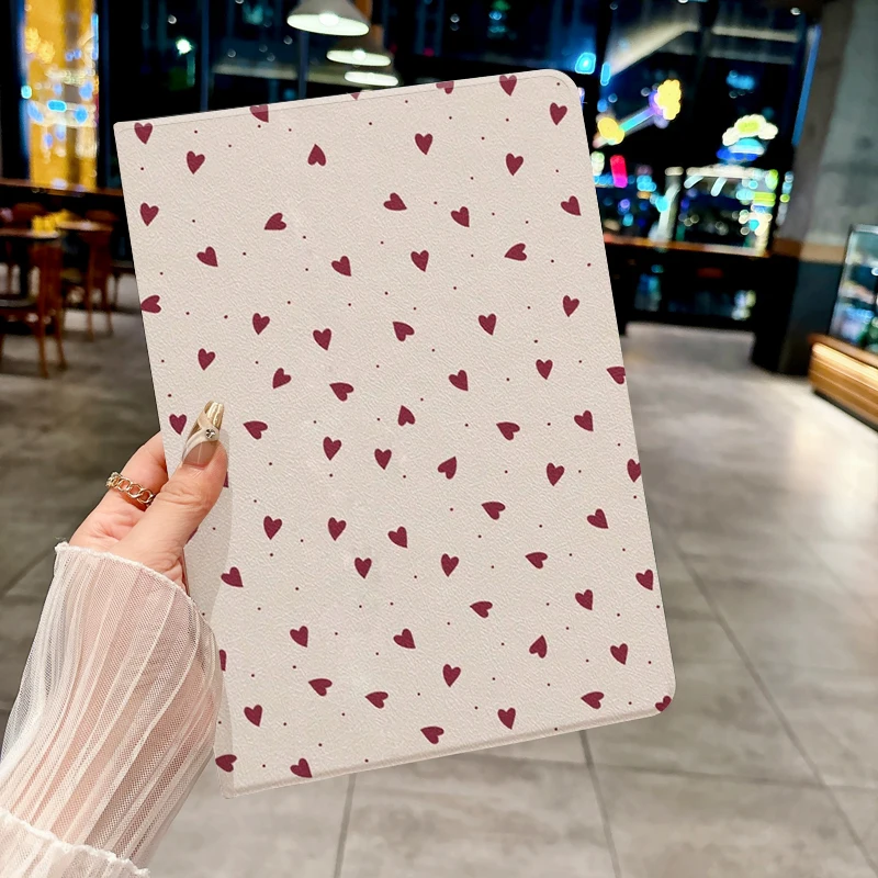 

ins Love Painting pattern case for iPad pro 10/11-Inch 2020/6th/7th /8th /Air 3rd/Air 4th/9th gen/Air 5th Gen 2022/Air 11