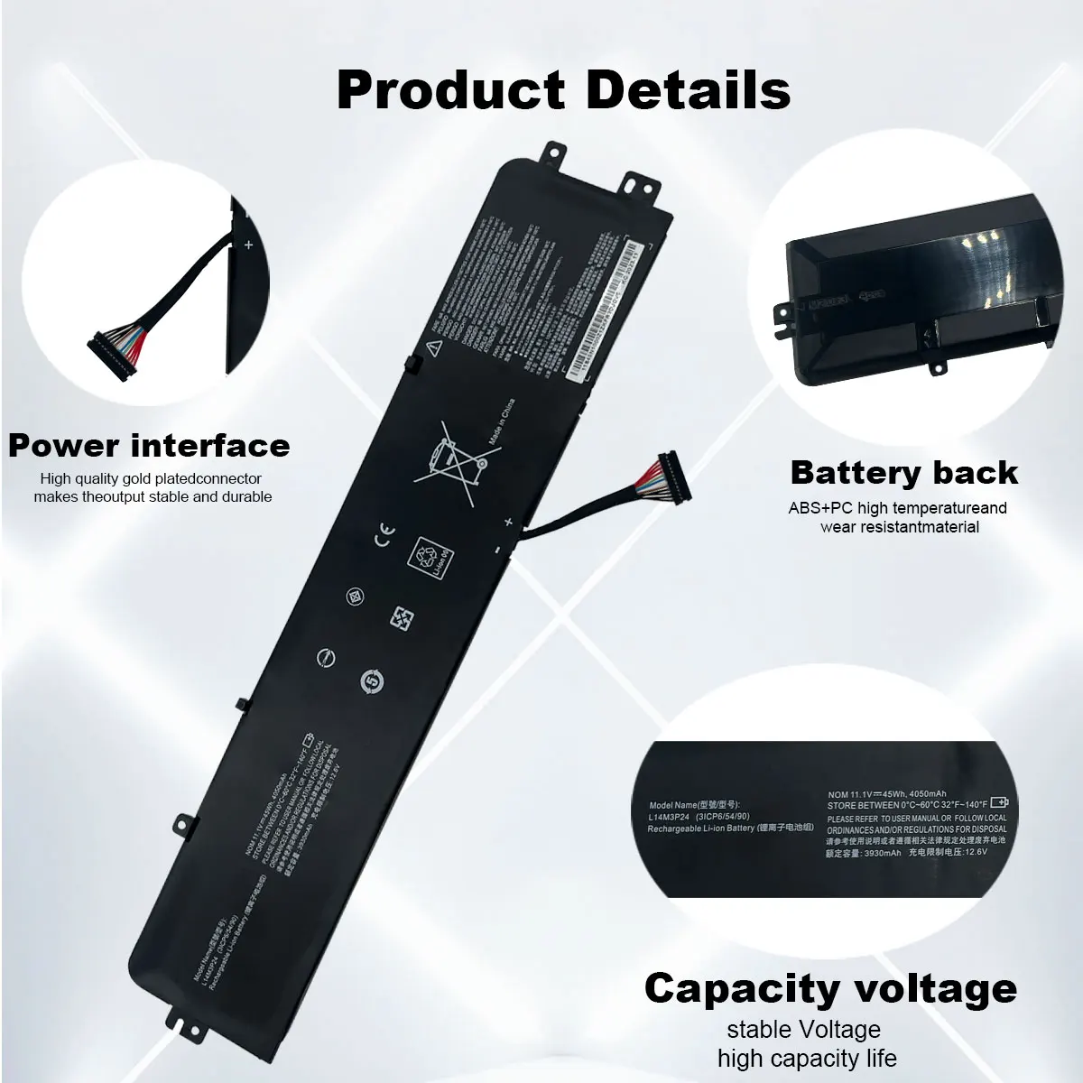 Imagem -03 - Bateria do Portátil para Lenovo Ideapad 70015isk151sk 17isklegion R720 Y520-15ikba 15ikbm 15ikbn L14m3p24 L16s3p24