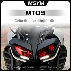For YAMAHA MT-09 MT09 mt09 Smoked black light film transparent protective film headlights tail light film modified accessories