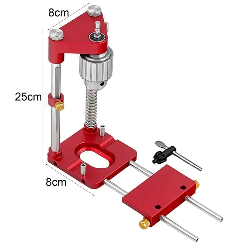 Imagem -03 - Alumínio Drill Locator para Casa Buraco Drill Guide Passador Jig Conveniente Labor Saving Woodworking Modelo de Perfuração Ferramenta Guia