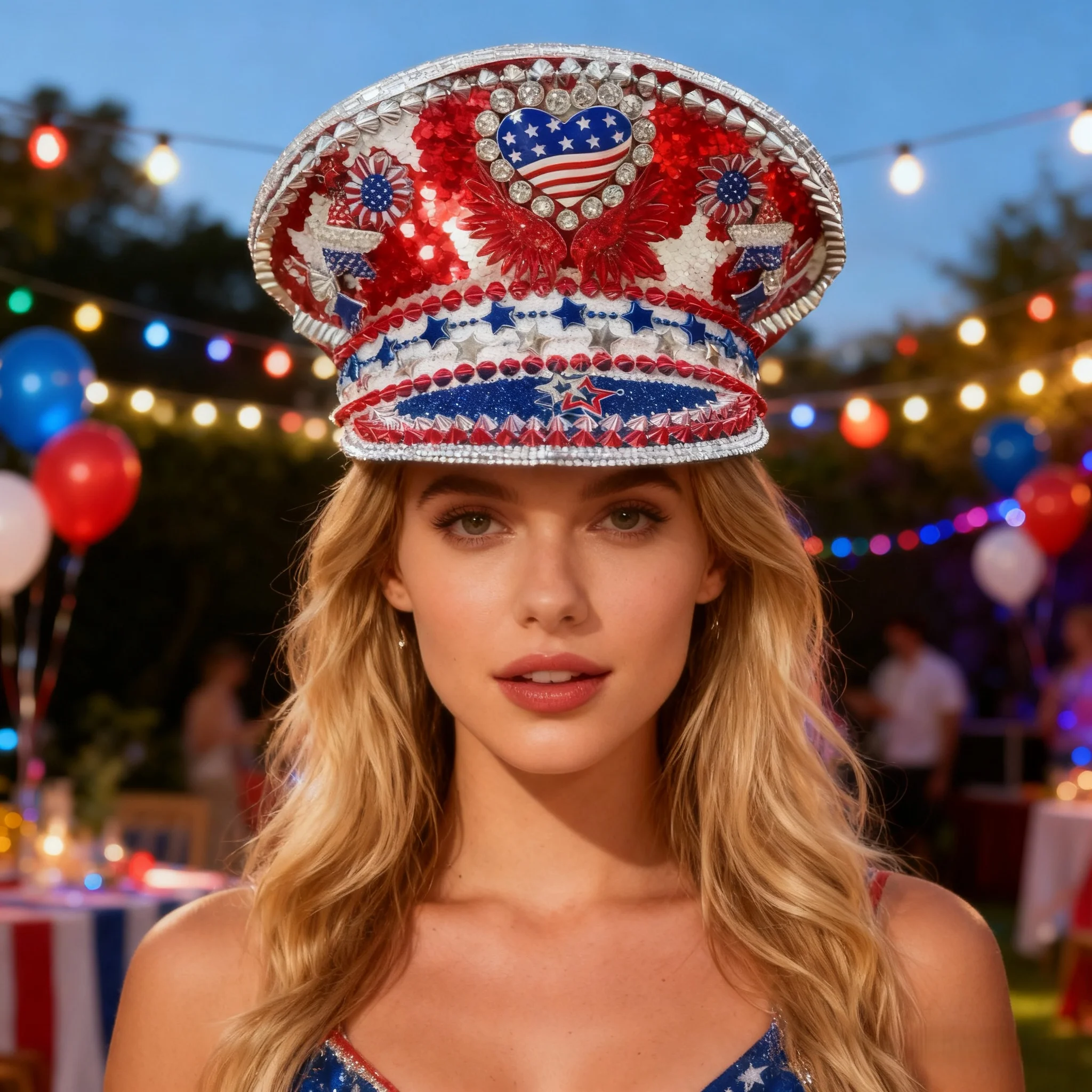 ホンルアン独立記念日スチームパンクキャプテンハットラインストーン、バーニングマンフェスティバル女性用、ミリタリーアクセサリー＆ミリタリーキャップ