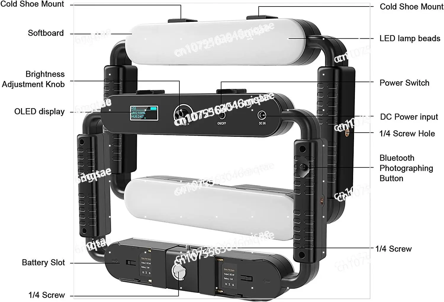 Imagem -03 - Rgb Câmera Estabilizador de Vídeo Lâmpada Selfie Profissional Equipamento de Iluminação de Vídeo Câmera de Ação Móvel Youtube Vlog Tl15rs