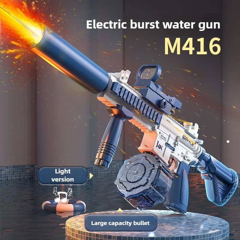 

New, Electric, Continuous Fire, Water Gun, Water Splashing Festival, Water Gun, Water Absorption,Fully Automatic, High Pressure
