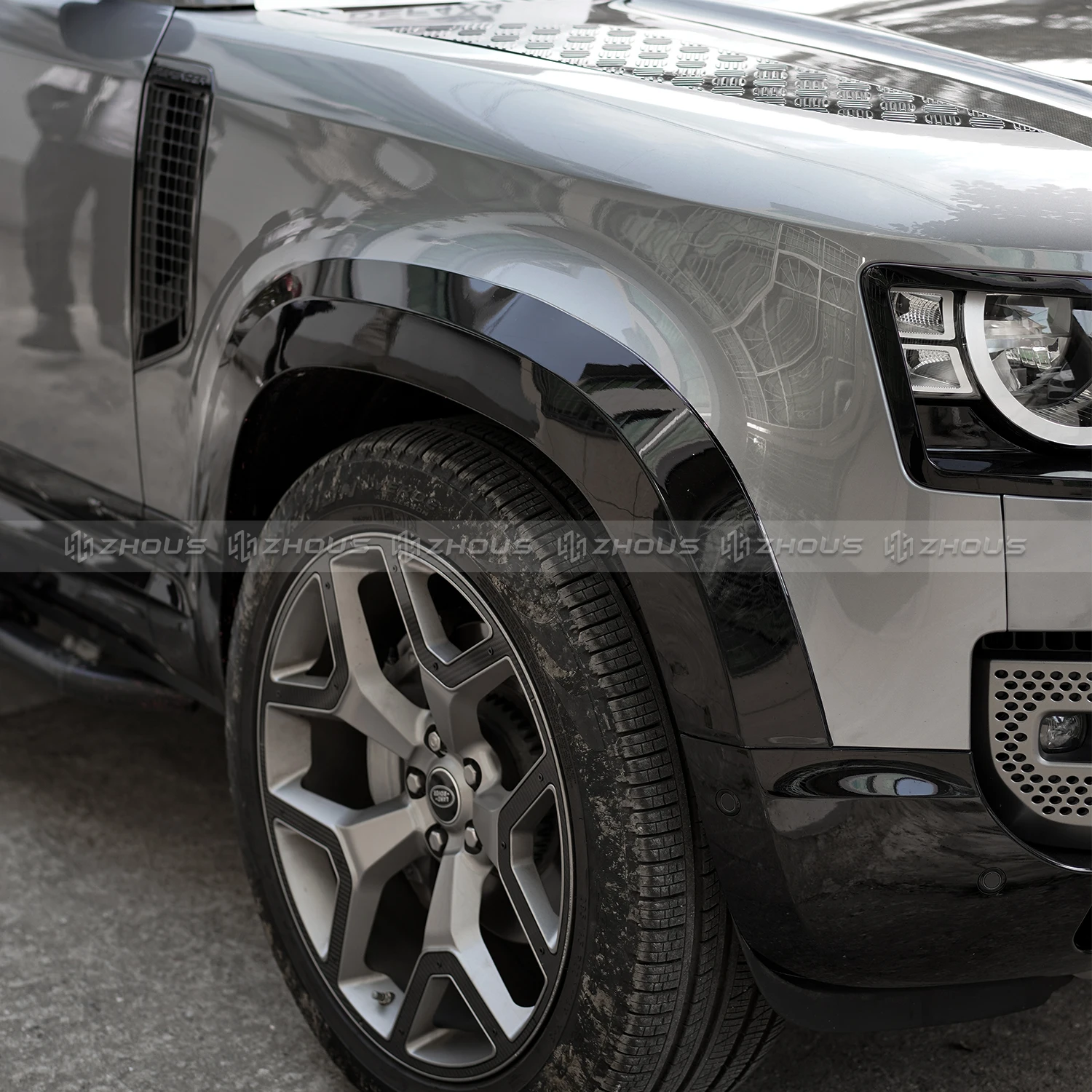 Car Auto Accessories Carbon Fiber Fender Flares Universal Wheel Arches for Land Rover Defender 90 Wheel Arches