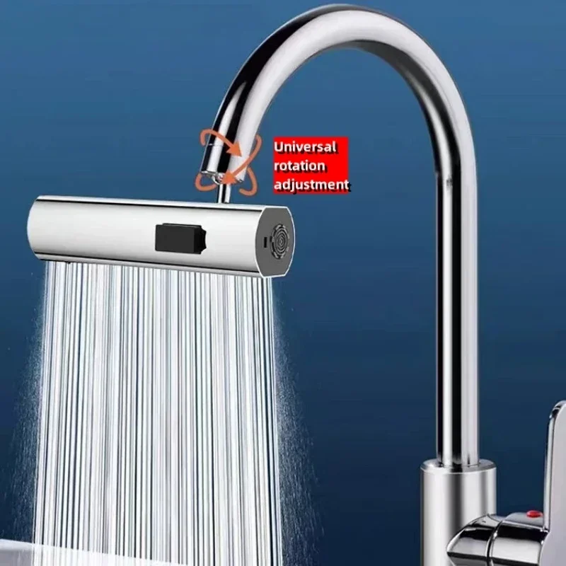 Kitchen Faucet Waterfall Outlet Splash Proof Universal Rotating Bubbler Multifunctional Water Nozzle Extension Tap Accessorie