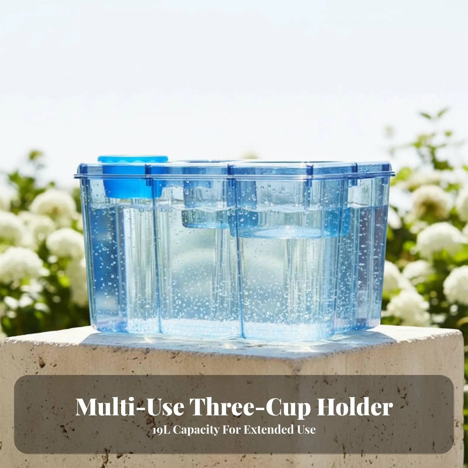Portable Food Grade Industrial Water Bucket Dispenser Container with Sealed Cap Large Opening for Car Camping Fresh Water