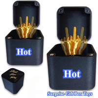 Hot Selling Middle Finger Surprise Gift Box Gifts New Year Christmas Supplies Items Boxes Party Event Festive Home Garden