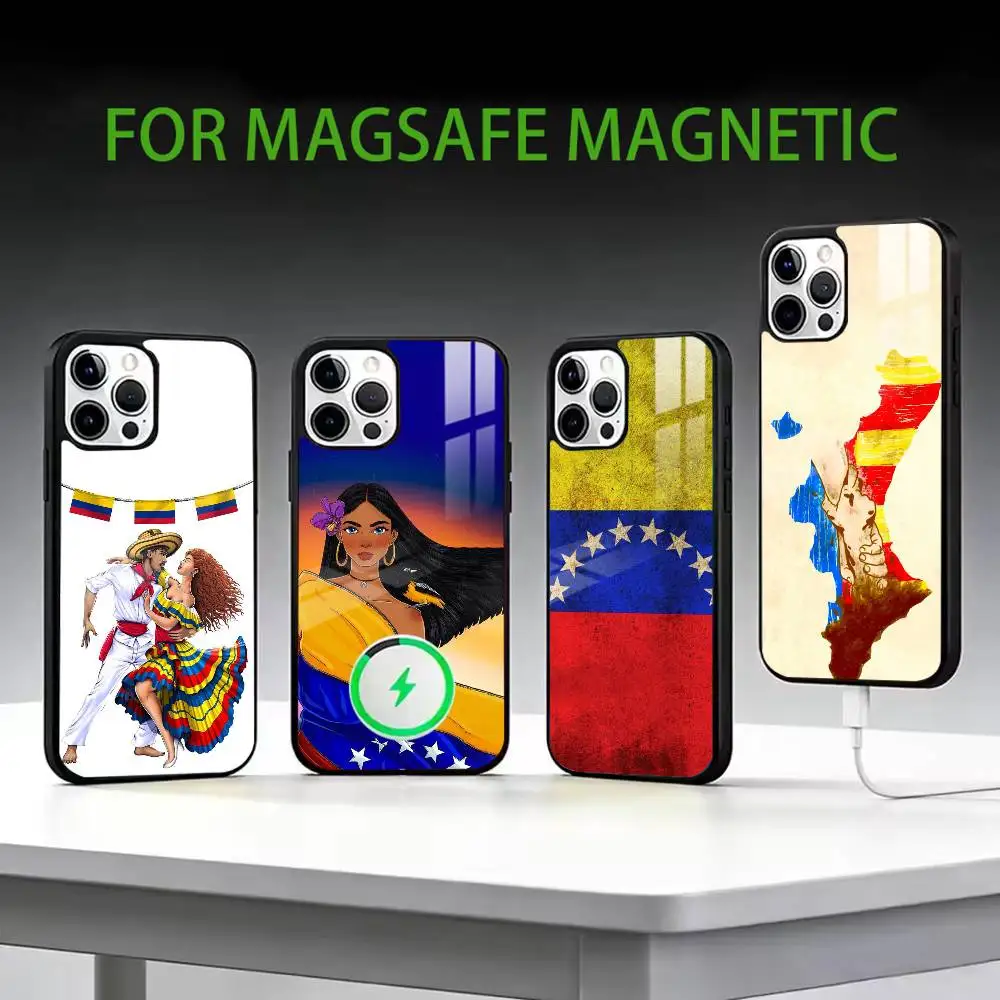 

v-Venezuela esthetic Art -t Phone Case For iPhone17,16,15,14,13,12,11 Plus,Pro Max Magnetic For Magsafe Wireless Charging