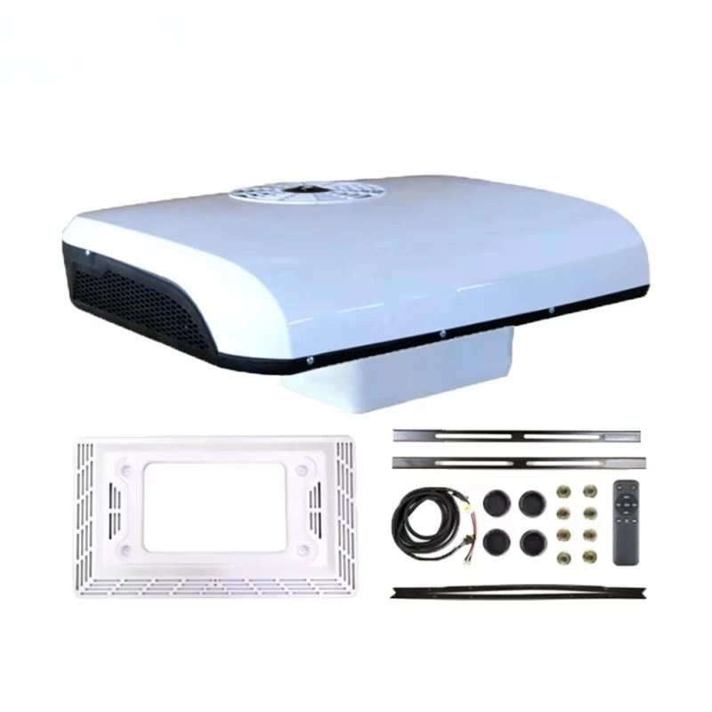 QRT 6000Btu RV مكيف هواء قافلة 12/24 فولت مبرد هواء لوقوف السيارات مع مبرد R134a للشاحنة والقوافل #6