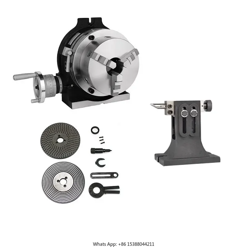 

HV8 Precision Milling Dividing Head With 3-jaw Lathe Chuck+indexing Plate+taistock For Cnc Drilling Milling Boring Machine