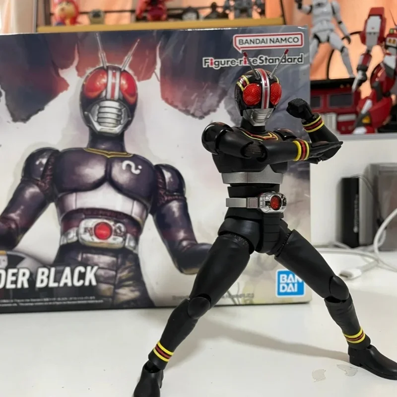 Bandai Original Figure-rise Standard Frs Masked Rider Black Kamen Rider Mask Black Action Figures Model Toy Gift