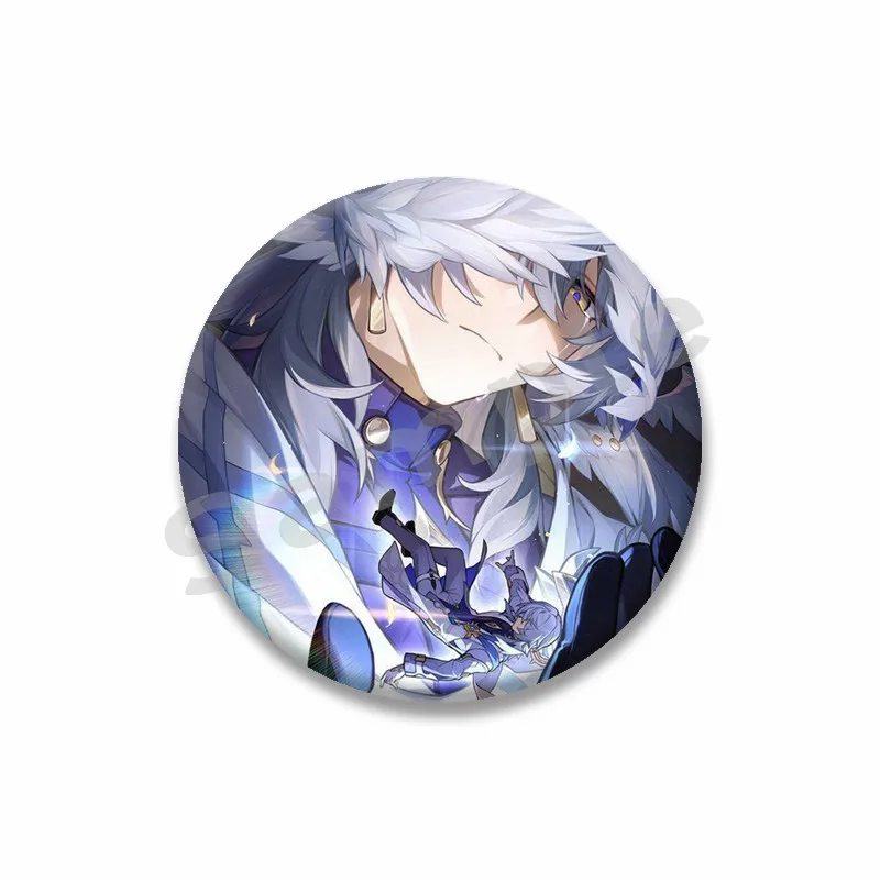 Honkai Star Rail Sunday Round Brooch, Cute Design