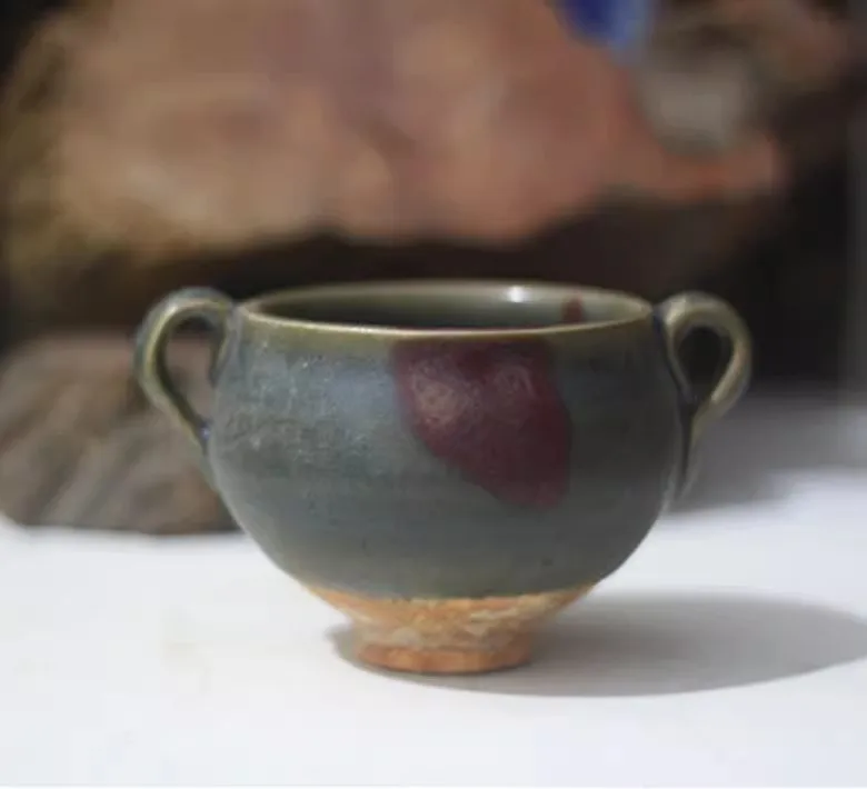 5.2 inch Chinese Song Jun Kiln Porcelain Censer Purple Stipple Incense Burner