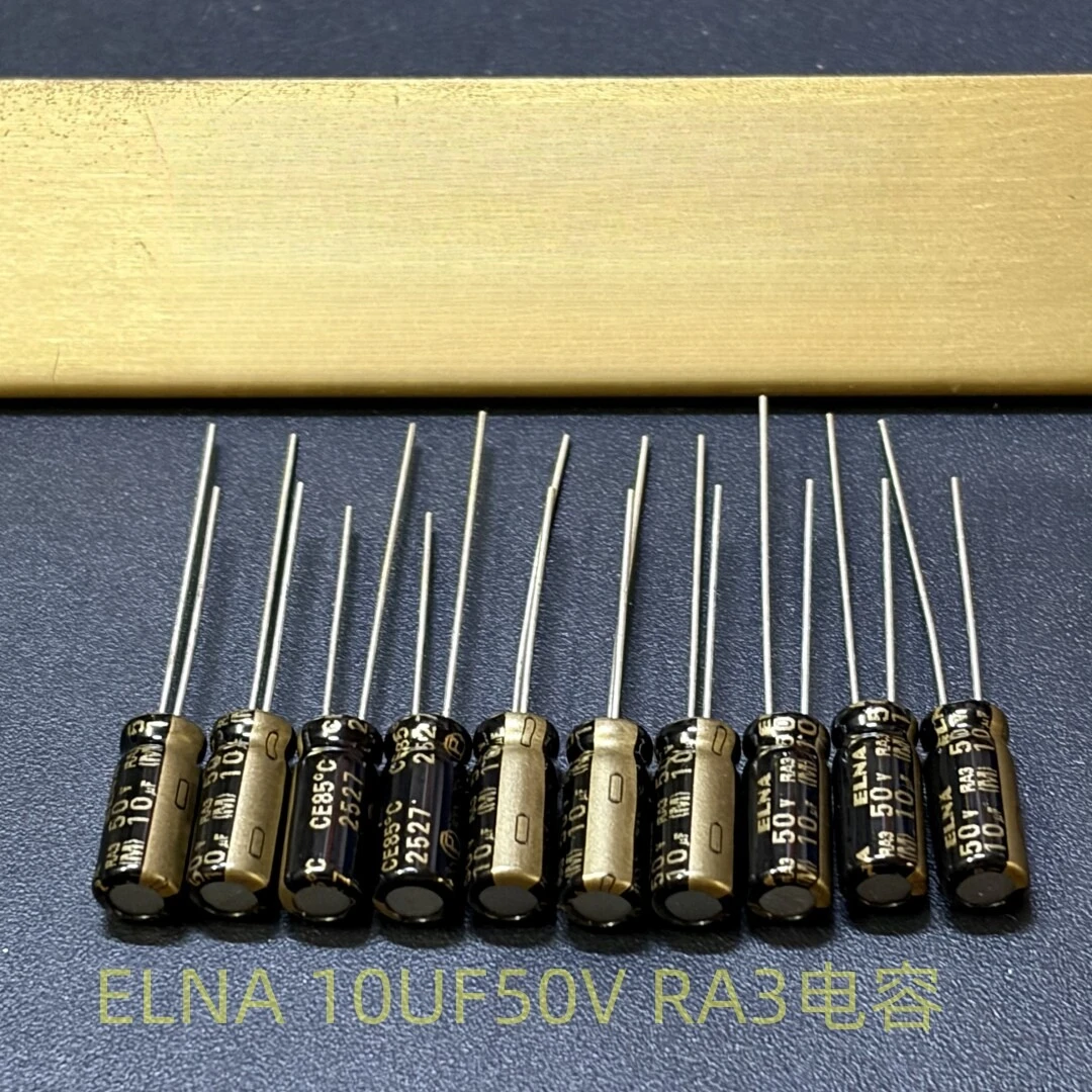 100pcs Premium 10UF 50V RA3 Audio Capacitor for 5×11mm
