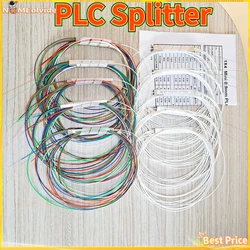 10 unids/lote 1x2 1x4 1x8 1x16 sin cable conector divisor PLC de fibra óptica fibra desnuda 0,9mm 2,4 puertos divisor PLC sin bloqueo.