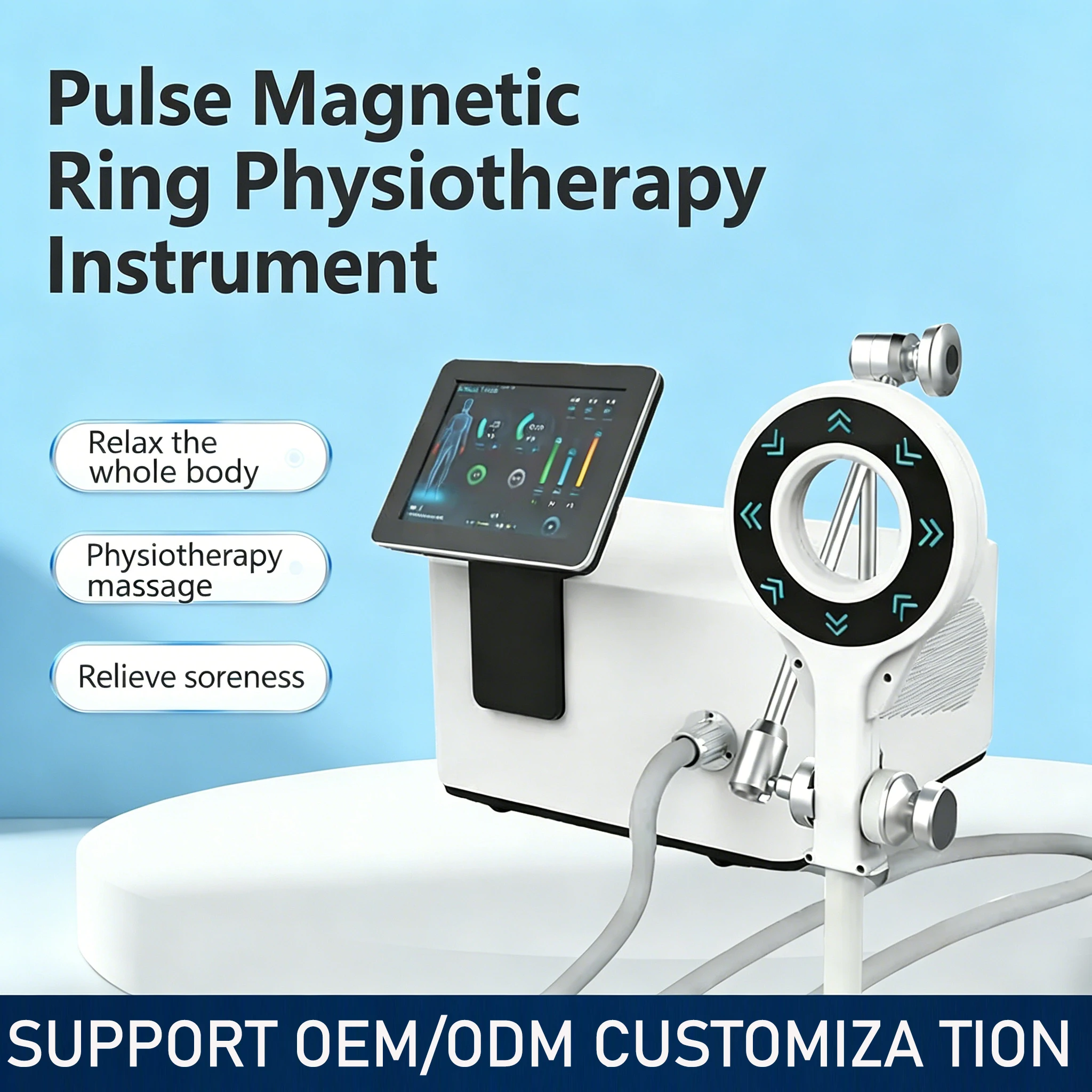 Magnetic Ring Rehabilitation Therapy for Joint Pain Improvement in Sports Injuries Using Shock Wave Massage Equipment