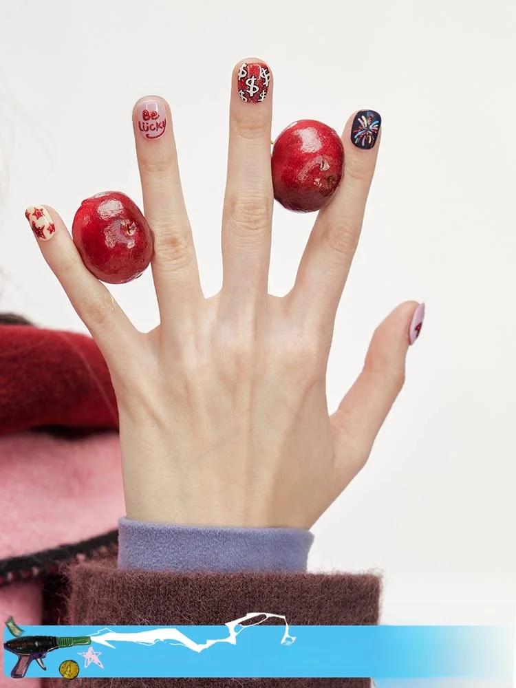 tipseven-original-hand-drawn-new-year-cartoon-cute-ins-dopaamine-nail-wearable-new-model-spring-2026-china-made