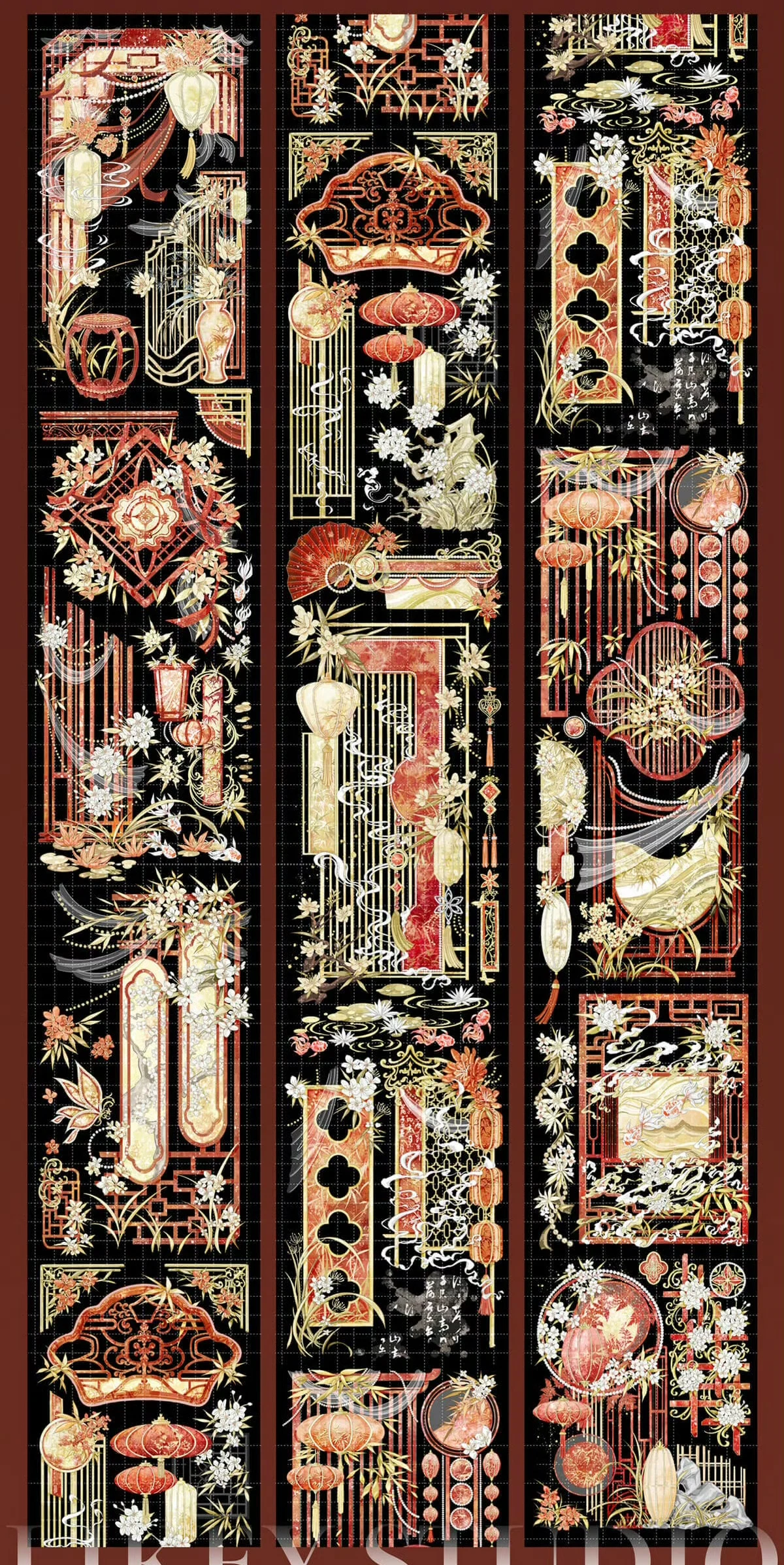 7.8 شريط واشي جديد للحيوانات الأليفة 1 حلقة ليكي/فناء عميق/أوسمانثوس/أحمر تشاو ويش/معبد غاسل/مسحوق غاسل ليلي #3