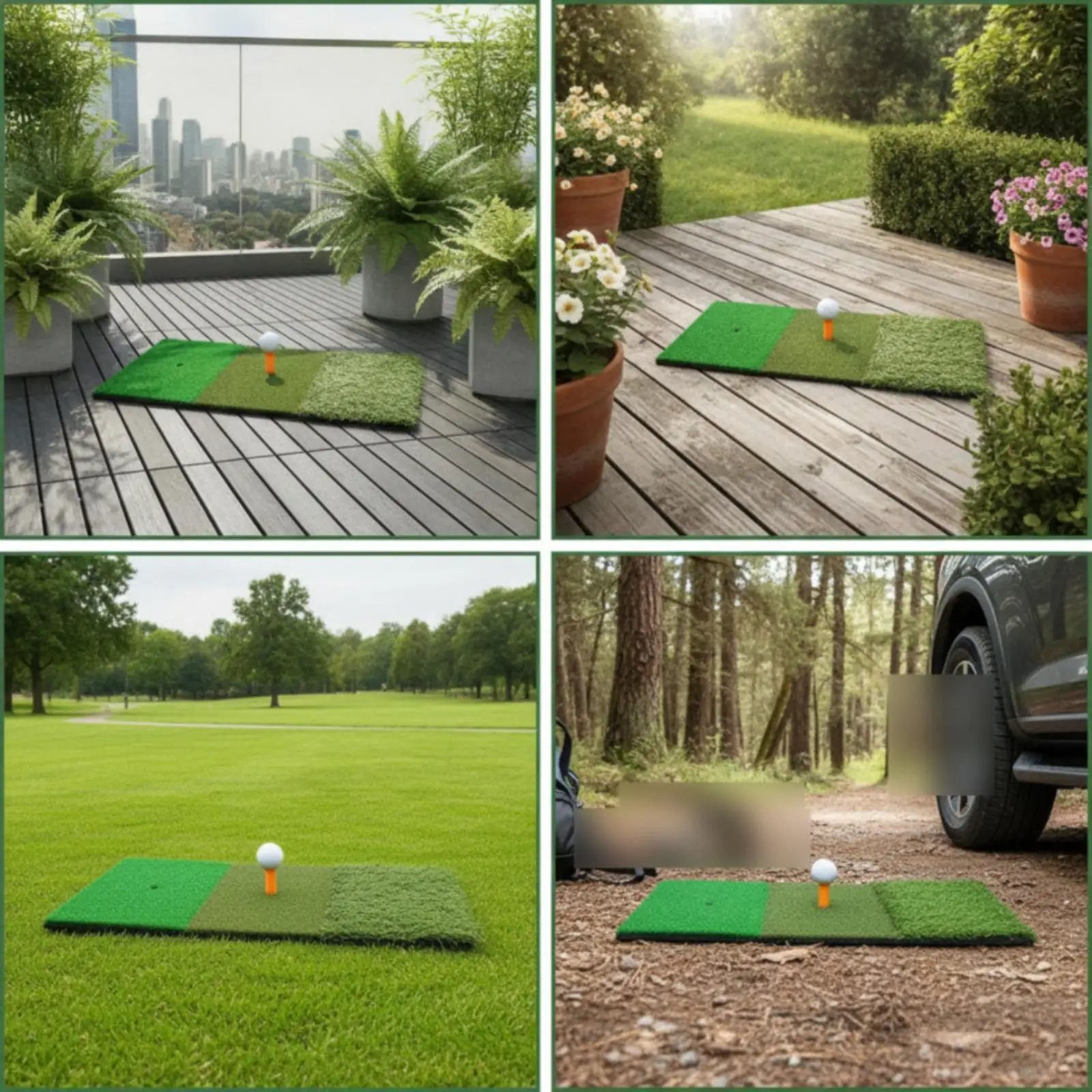 Realistic Golf Practice Net Complete Set Swing Trainer Net for Golf Hitting Driving Indoor Outdoor