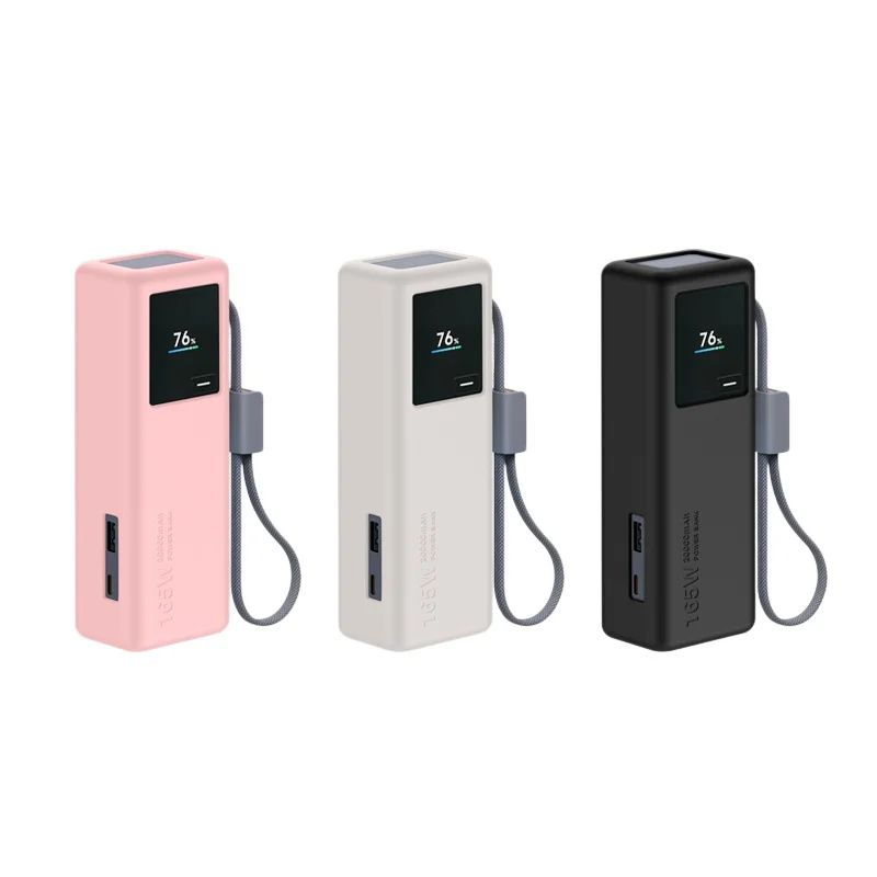 Shockproof Silicone Protective Case For Xiaomi 20000mAh 165W Power Bank PB2165 Anti-Dust Anti-Scratch Portable Charger Cover