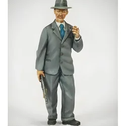 1/35 Scale II European Civilian GK Handmade Resin Model Kit Unassembled White Mold Statue Collectors