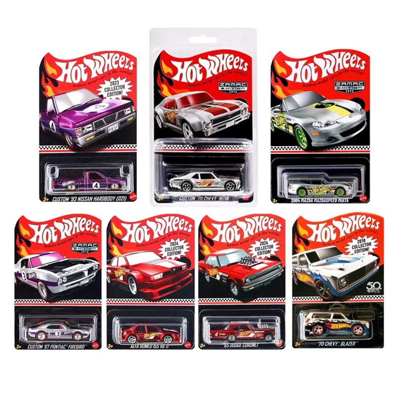 Coche Hot Wheels Original personalizado 93 Nissan Hardbody Alfa Pontiac, juguetes para niños, vehículo fundido a presión, modelo de Metal, edición coleccionable, regalo, 1/64