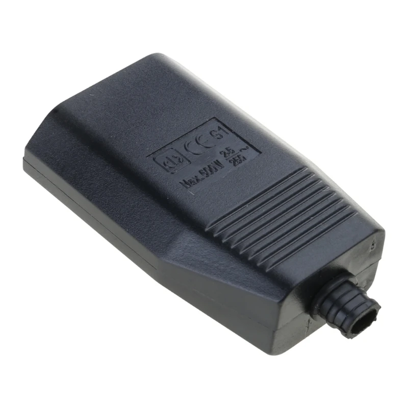 European Standard Female Hole Socket Two-pole Power Extension Cord Plug Outlet