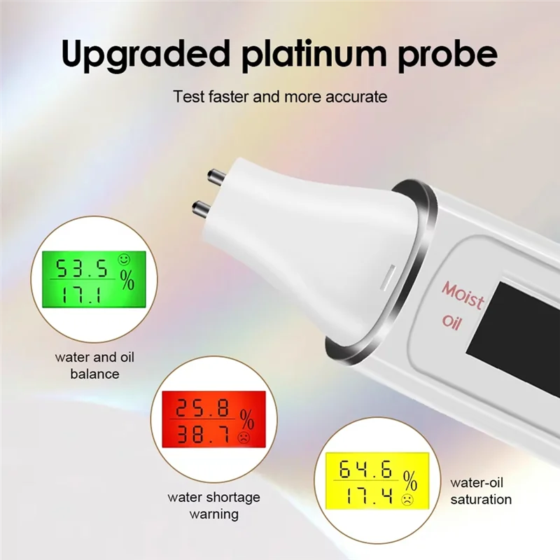 A05G-Face testeur de peau moniteur d'huile d'eau détecteur d'agent Fluorescent Forforehead joue soins de la peau