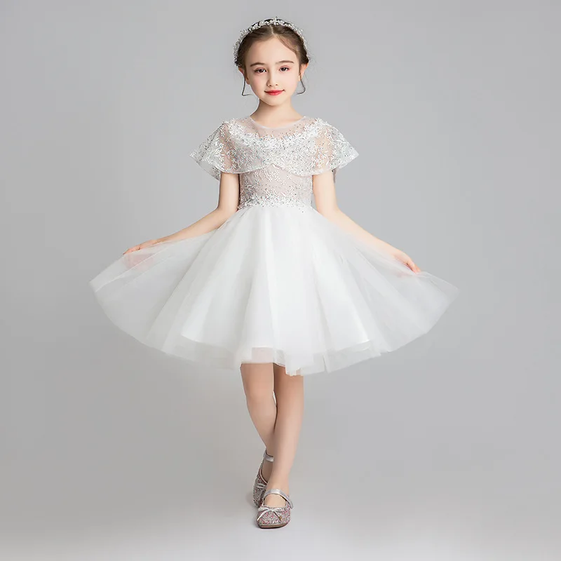 New Arrival 3 to 12 Years Old Flower Girls Wedding Dresses Children Party Normal Frock Designs Teenage Birthday Wear