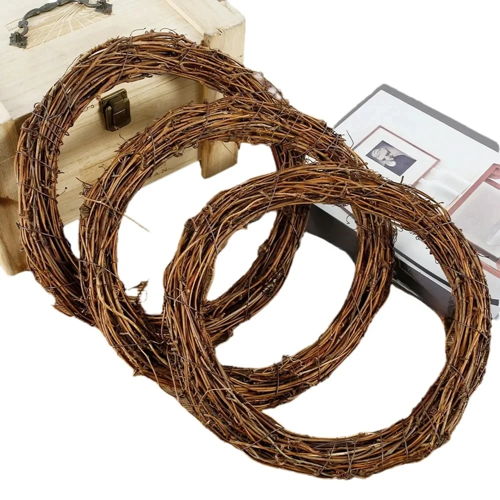 10 cm/15 cm/20 cm Künstliche Rebe Rahmen Hause Hochzeit Frstival Weihnachten Outdoor Garten Decora DIY Geschenk Kranz hängen Ornament Prop
