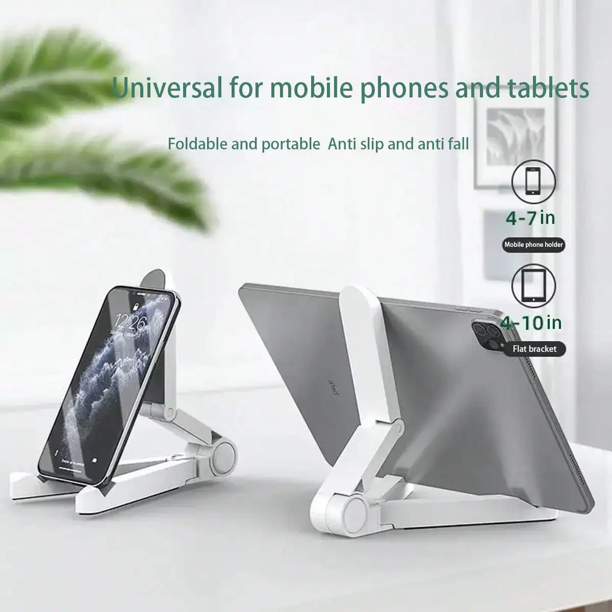 Mobile Phone and Tablet Stand, Multifunctional Foldable Desktop Lazy Creative Portable Simple Stand
