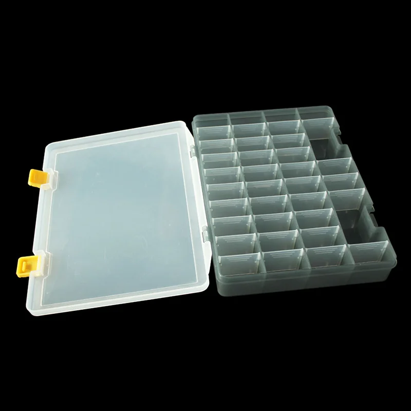 Transparant Compartiment Plastic Organizer Opbergdoos Voor Kraal En Aas