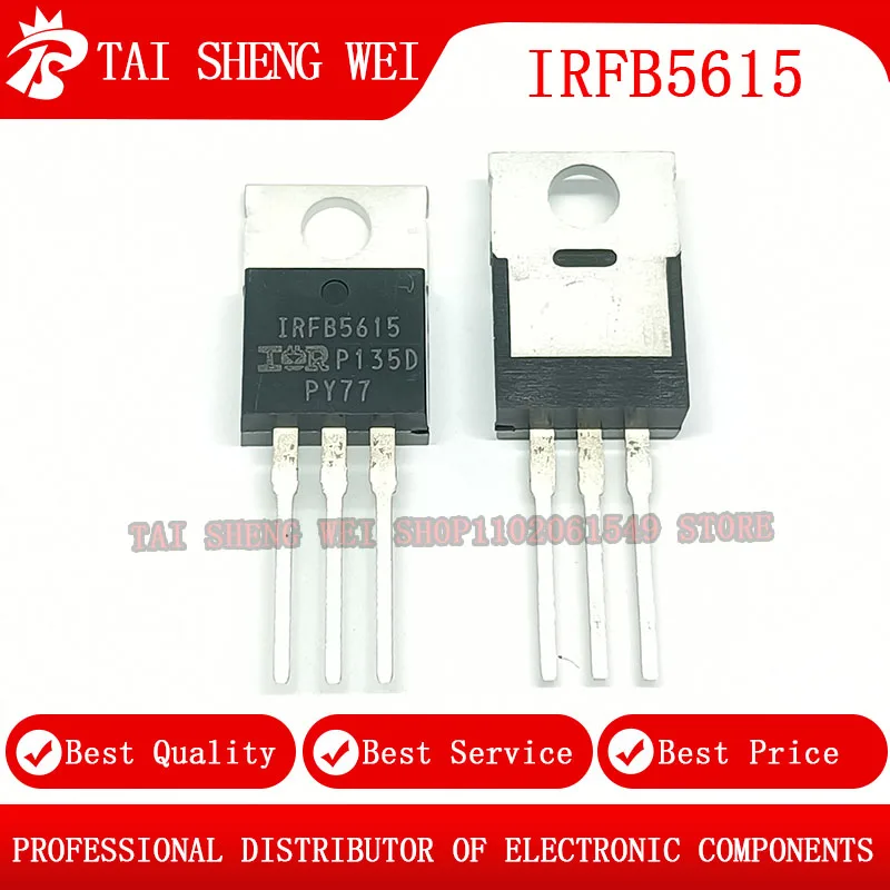 

5 шт. IRFB5615 5615 IRFB5615PBF TO-220 150 В 35 А TO220 новый оригинальный