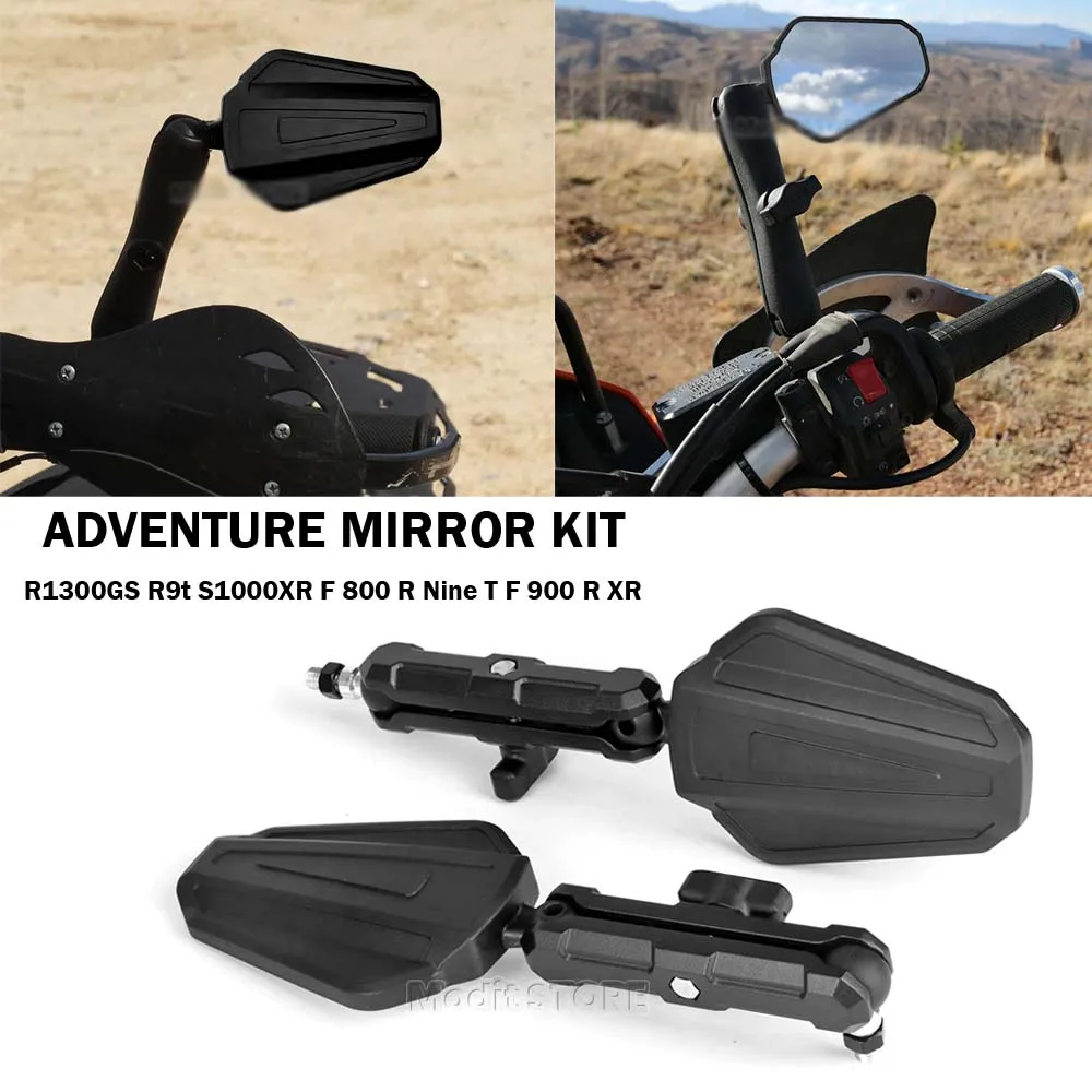 2 PCS/SET Motorcycle West Wind Rearview Mirror Foldable Adventure Side Mirrors For BMW R9t S1000XR F 800 R Nine T F 900 R XR