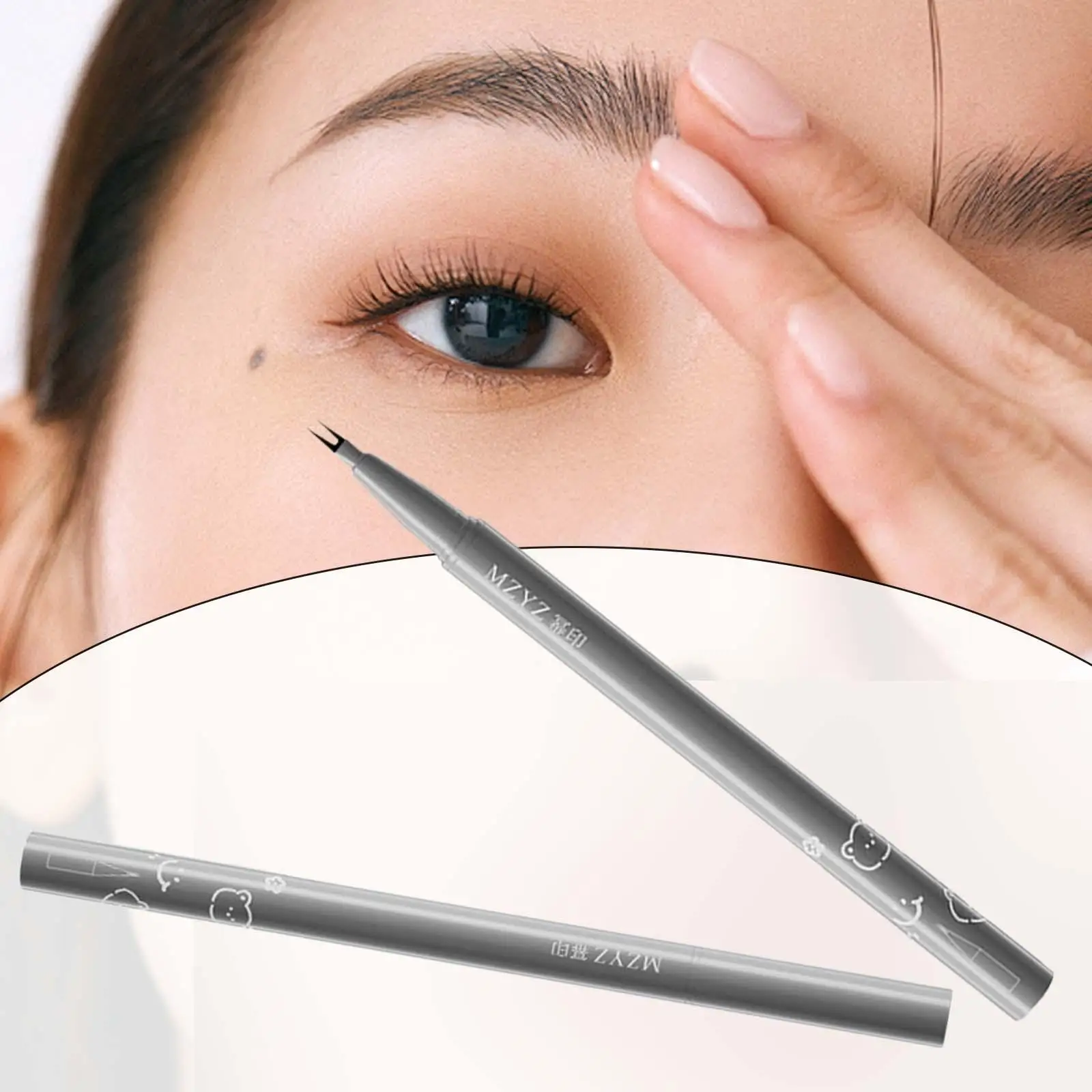 Eyeliner con design a due artigli-pittura fine in baco da seta per