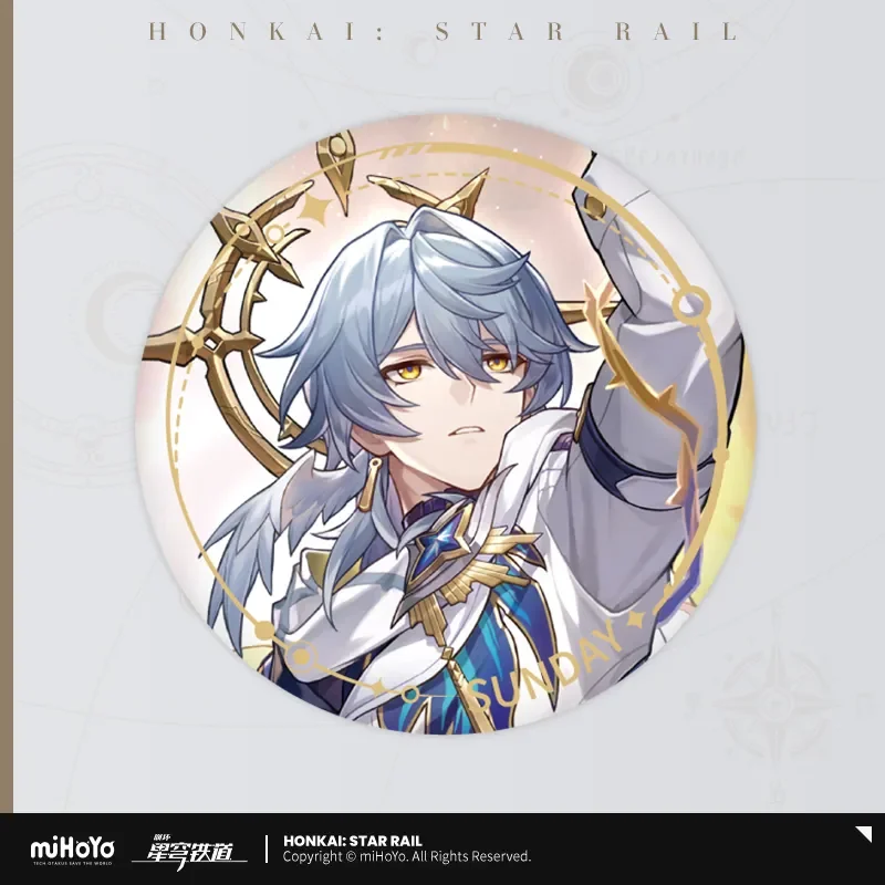 Sunsyea Honkai Star Rail Official Merch miHoYo Original Authentic The Harmony Path Badge Asta Ruan Mei Bronya Robin Sunday