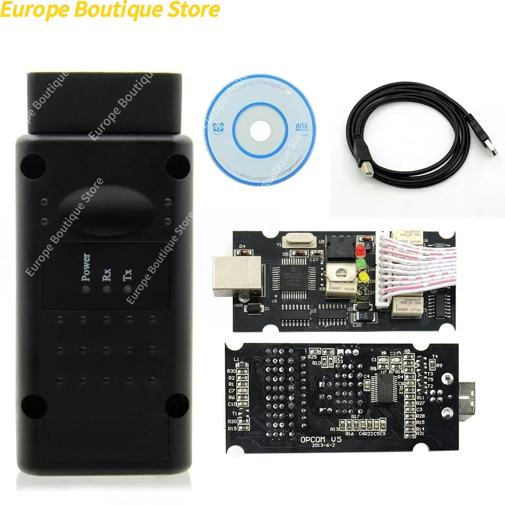 V1.99 OPCOM V5 لأوبل 2021 OP COM 1.70 فلاش البرامج الثابتة تحديث كابل تشخيص السيارة OP-COM PIC18F458 CAN BUS Obd 2 Obd2
