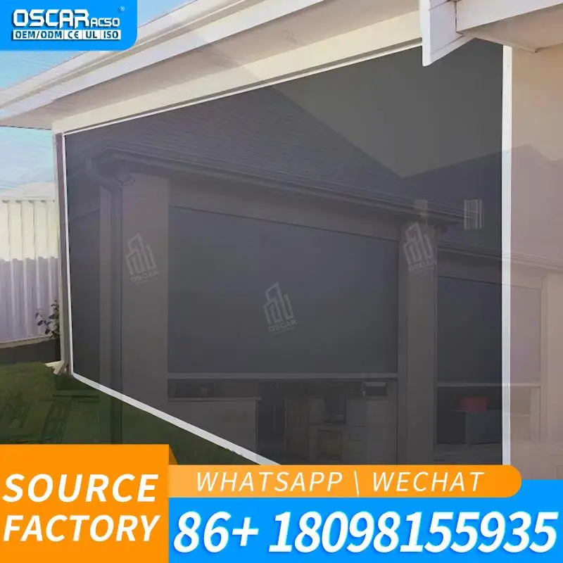 Outdoor Blind Parts Aluminum Tracks Chain Zip Screen Roller for Blackout Window Customizable Versatile Sunblocking Light Blockin