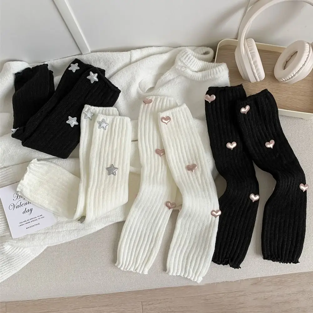 

Kawaii Warm Leg Warmer/Arm Cover Lolita Ballet Style Knitted Socks Feet Cover for Winter Autumn