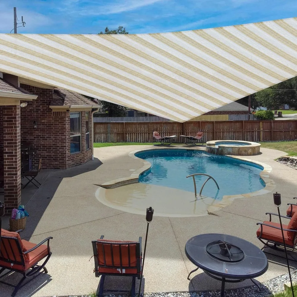 

16' x 16' x 22.6' Sun Shade Sail Right Triangle Outdoor Canopy Cover UV Block for Backyard Porch Pergola Deck Garden Patio