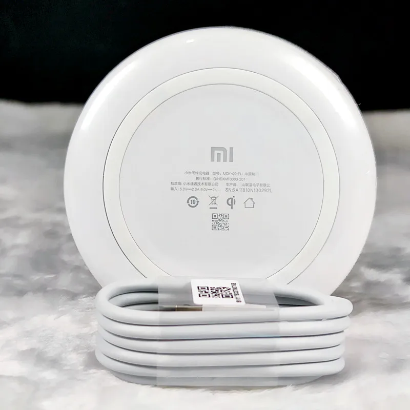 Xiaomi Wireless Charger Fast Charge QC3.0 18W Qi Smart Fan Charging Pad For Iphone X Xr 9 10 For Samsung S8 S9 Mi 13 12 11T pro