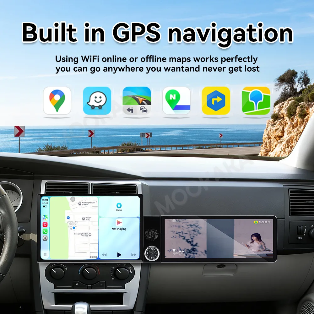 Android Radio For Dodge Charger Magnum 2004-2007 Dual Screen GPS Multimedia Navigation Car Stereo Receiver player IPS Head Unit