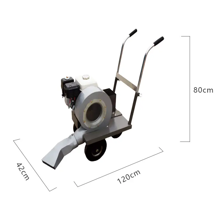 6.5HP Engine Hand Push Road Blower 2500 Cubic Meter/H 3800 Pa Road Marking Machines