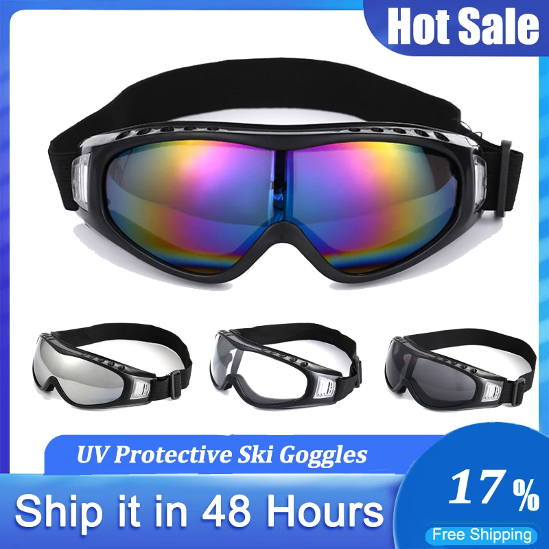 Ski Snowboard Goggles Mountain Skiing Eyewear Snowmobile Winter Sports Glasses Snow Glasses Windproof Cycling Skiing Sunglasses