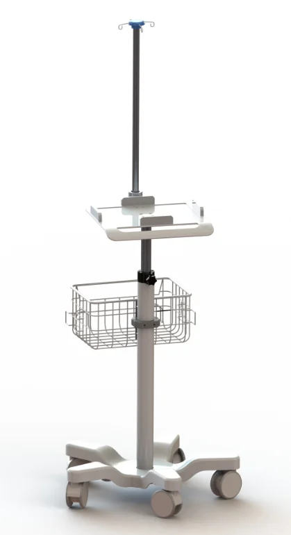 Troli Stainless Steel Pompa Infus Rumah Sakit
