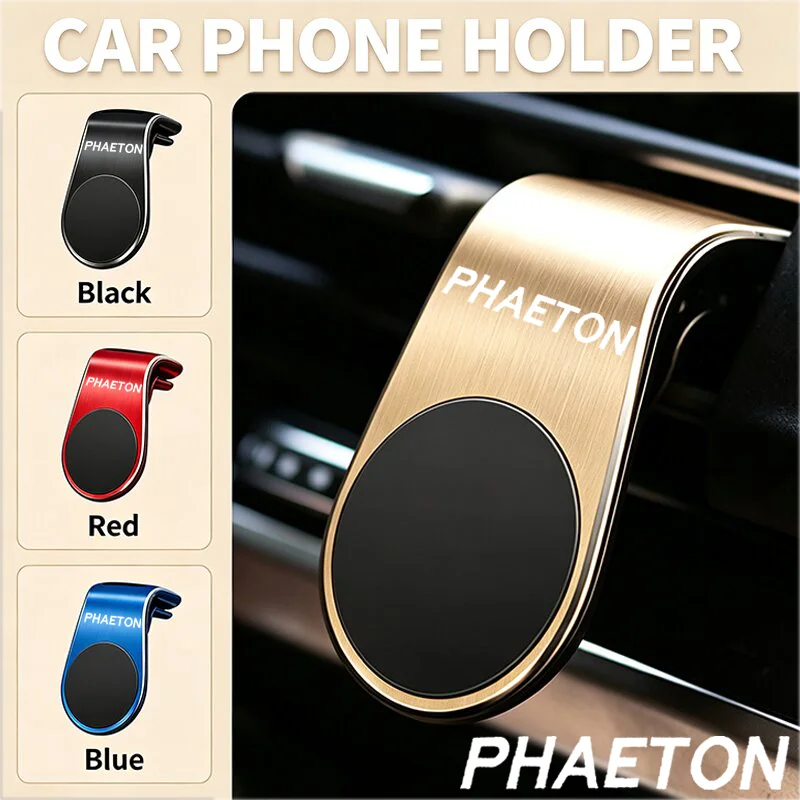 Magnetic Attraction Car Mobile Phone Holder Supportor For Volkswagen Phaeton Logo Bora Jetta Tiguan Interior Accessories
