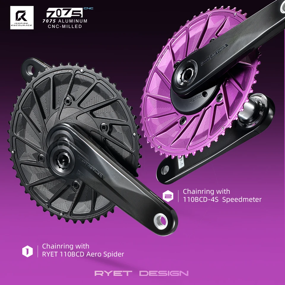 RYET カーボンロードバイククランクセット 295g 24mm/29mm DUB